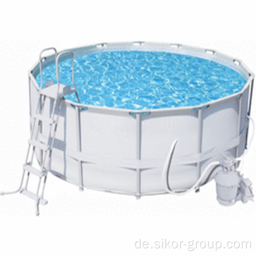 Großhandel PVC Swimmingpool Easy Set Rechteckige Metallrahmen über gemahlener Familie Outdoor Swimmingpool